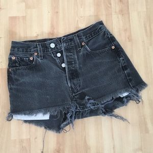 Vintage high waisted denim shorts